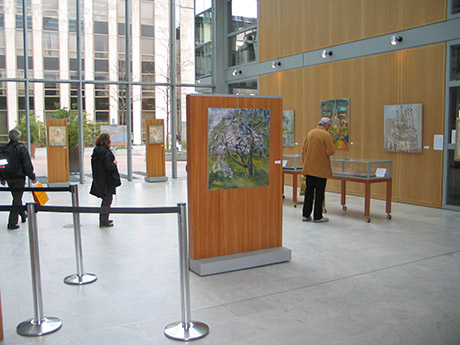 Выставка Николая Кузьмина в медиатеке Жака Бомеля и галерее Маттье Дюбюка в Рюэй-Мальмезон.